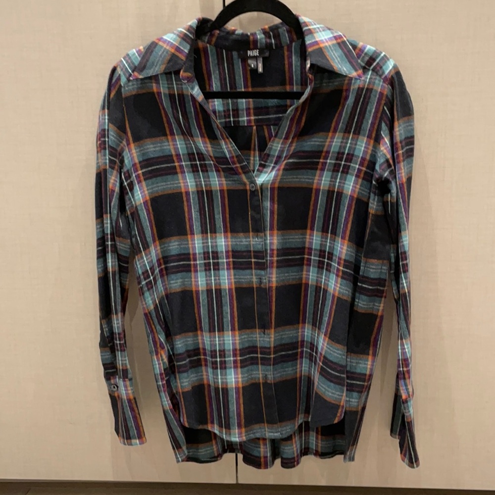Paige flannel plaid shirt